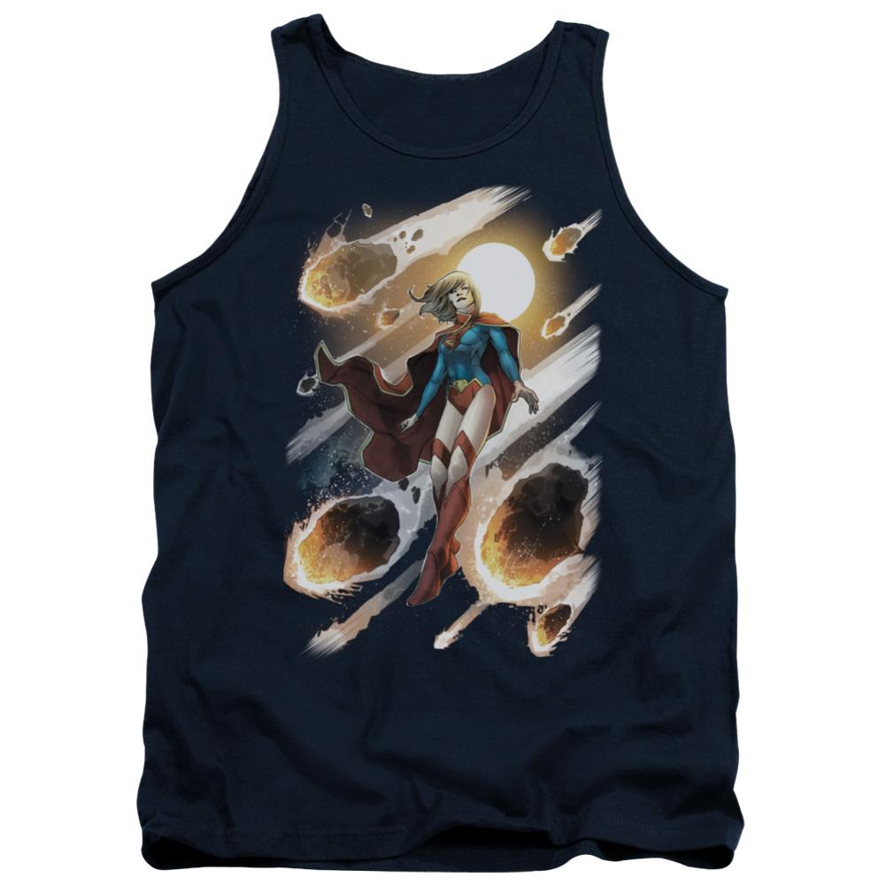 Justice League Of America Supergirl #1 Men's 18/1 Cotton Tank Top