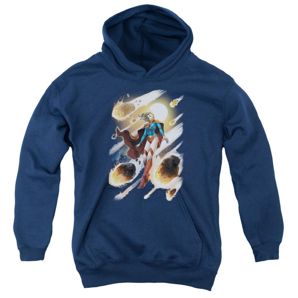 Justice League Of America Supergirl #1 Youth Cotton Poly Pull-Over Hoodie