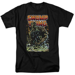 Justice League Of America Swamp Thing Men's 18/1 Cotton Short-Sleeve T-Shirt