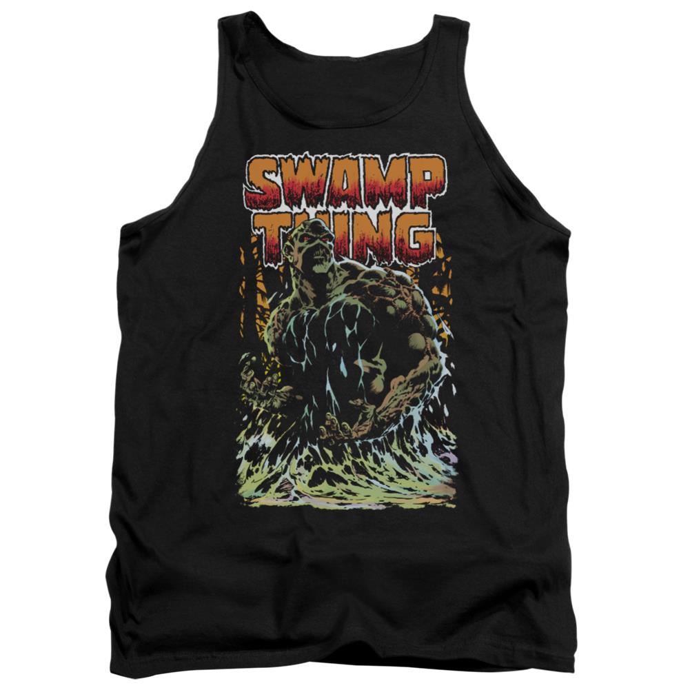 Justice League Of America Swamp Thing Men's 18/1 Cotton Tank Top