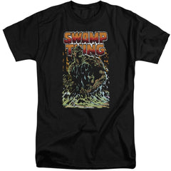 Justice League Of America Swamp Thing Men's 18/1 Tall Cotton Short-Sleeve T-Shirt