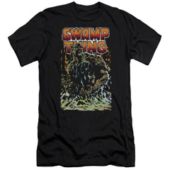 Justice League Of America Swamp Thing Men's Ultra-Soft 30/1 Cotton Slim Short-Sleeve T-Shirt