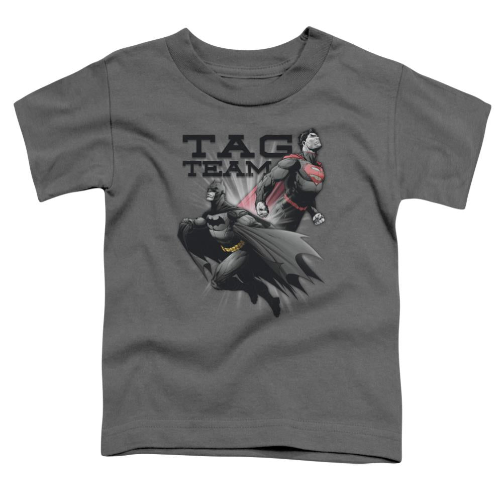 Justice League Of America Tag Team Toddler 18/1 Cotton Short-Sleeve T-Shirt