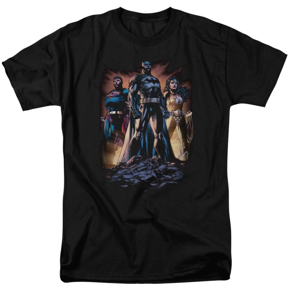 Justice League Of America Take A Stand Men's 18/1 Cotton Short-Sleeve T-Shirt