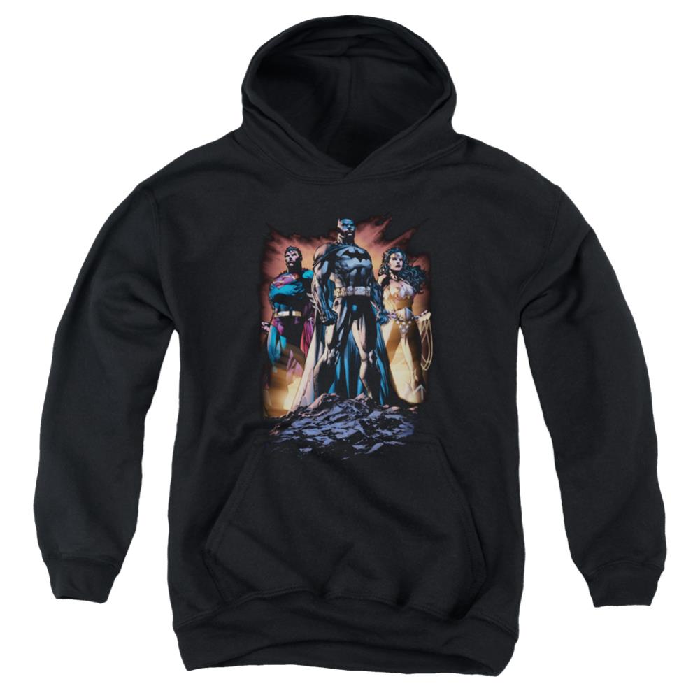 Justice League Of America Take A Stand Youth Cotton Poly Pull-Over Hoodie