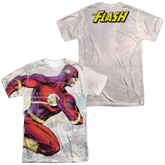 Justice League Of America Taking The Lead (Front/Back Print) Men's Regular Fit Polyester Short-Sleeve T-Shirt