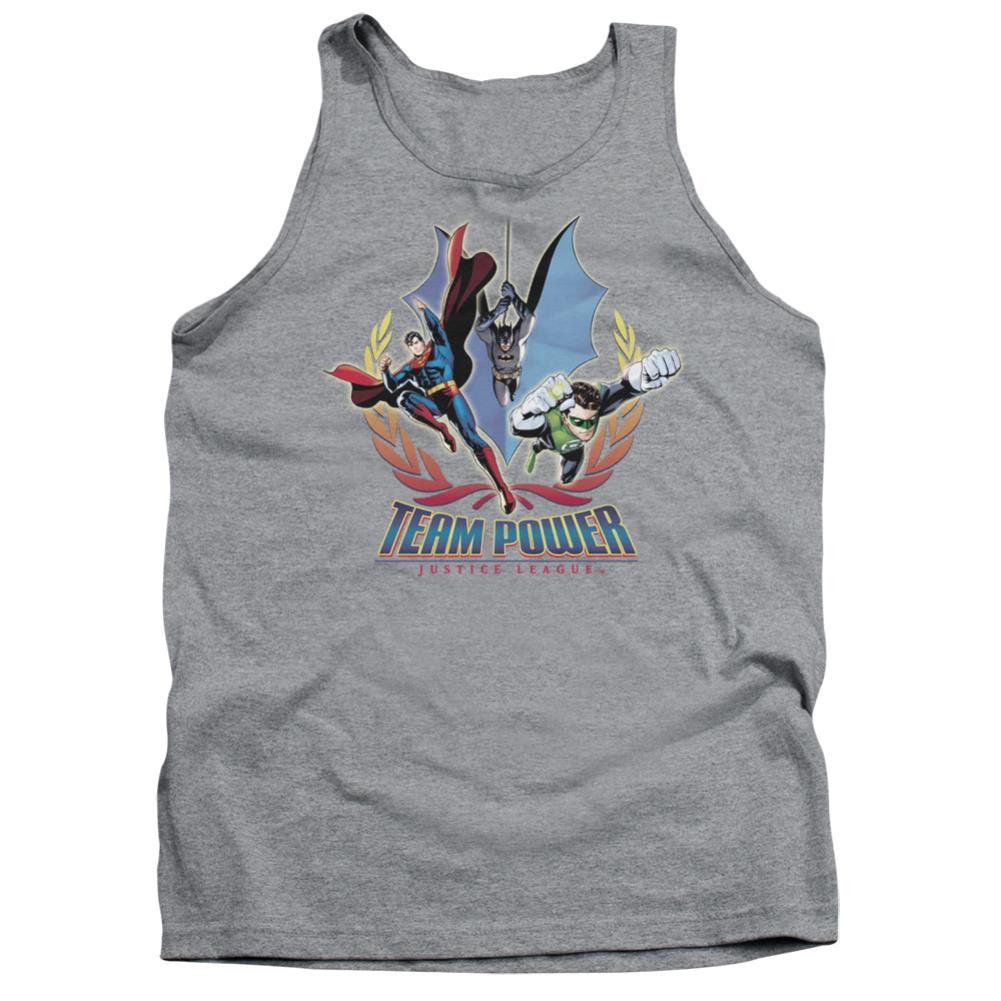 Justice League Of America Team Power Men's 18/1 Cotton Tank Top