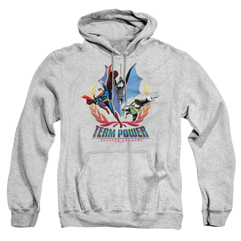 Justice League Of America Team Power Men's Pull-Over 75 25 Poly Hoodie
