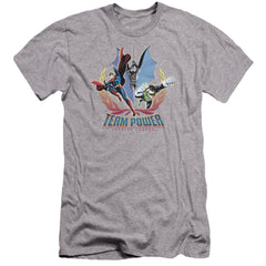 Justice League Of America Team Power Men's Ultra-Soft 30/1 Cotton Slim Short-Sleeve T-Shirt