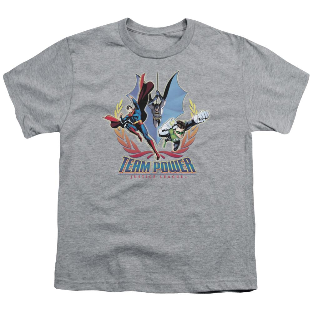Justice League Of America Team Power Youth 18/1 100% Cotton Short-Sleeve T-Shirt