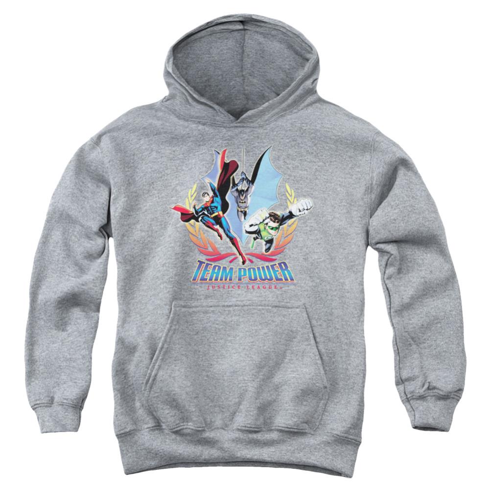 Justice League Of America Team Power Youth Cotton Poly Pull-Over Hoodie
