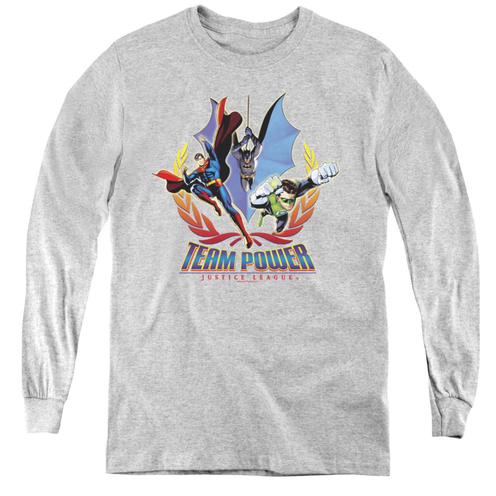 Justice League Of America Team Power Youth Long-Sleeve T-Shirt