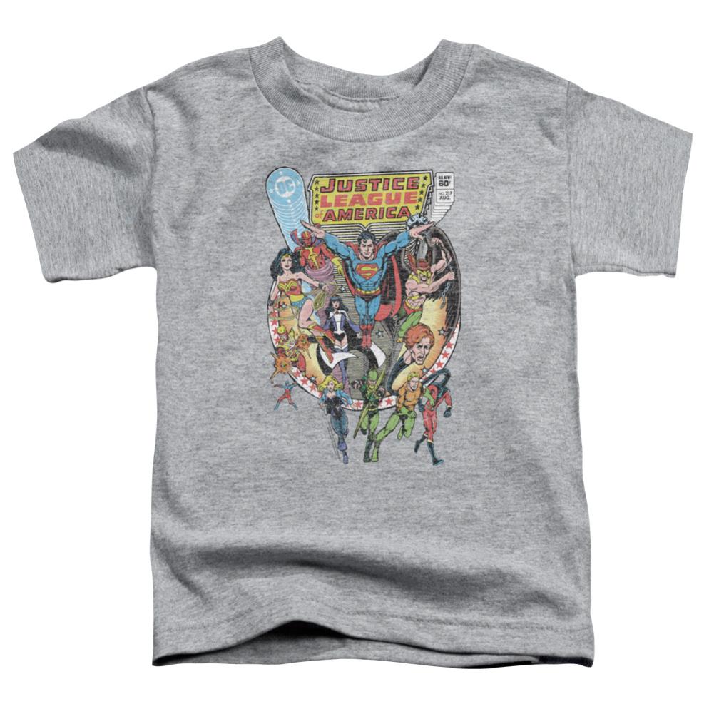 Justice League Of America Team Up Toddler 18/1 Cotton Short-Sleeve T-Shirt