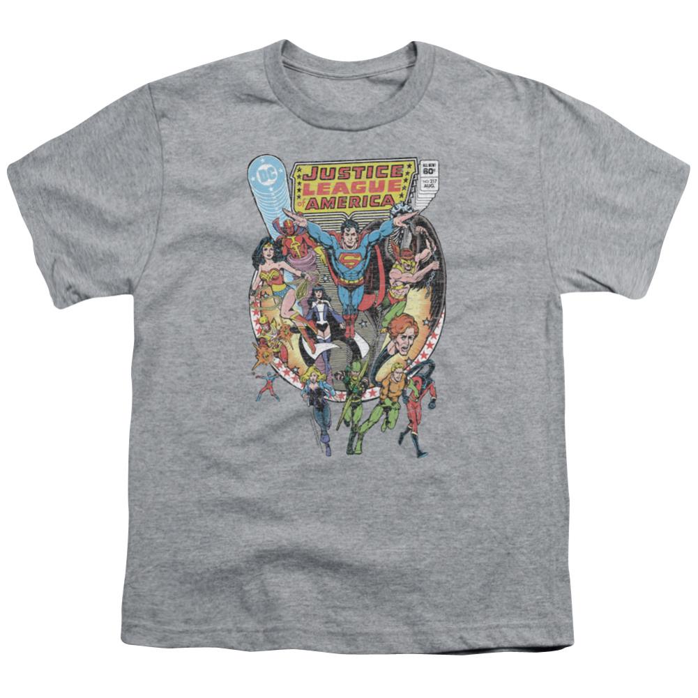 Justice League Of America Team Up Youth 18/1 100% Cotton Short-Sleeve T-Shirt