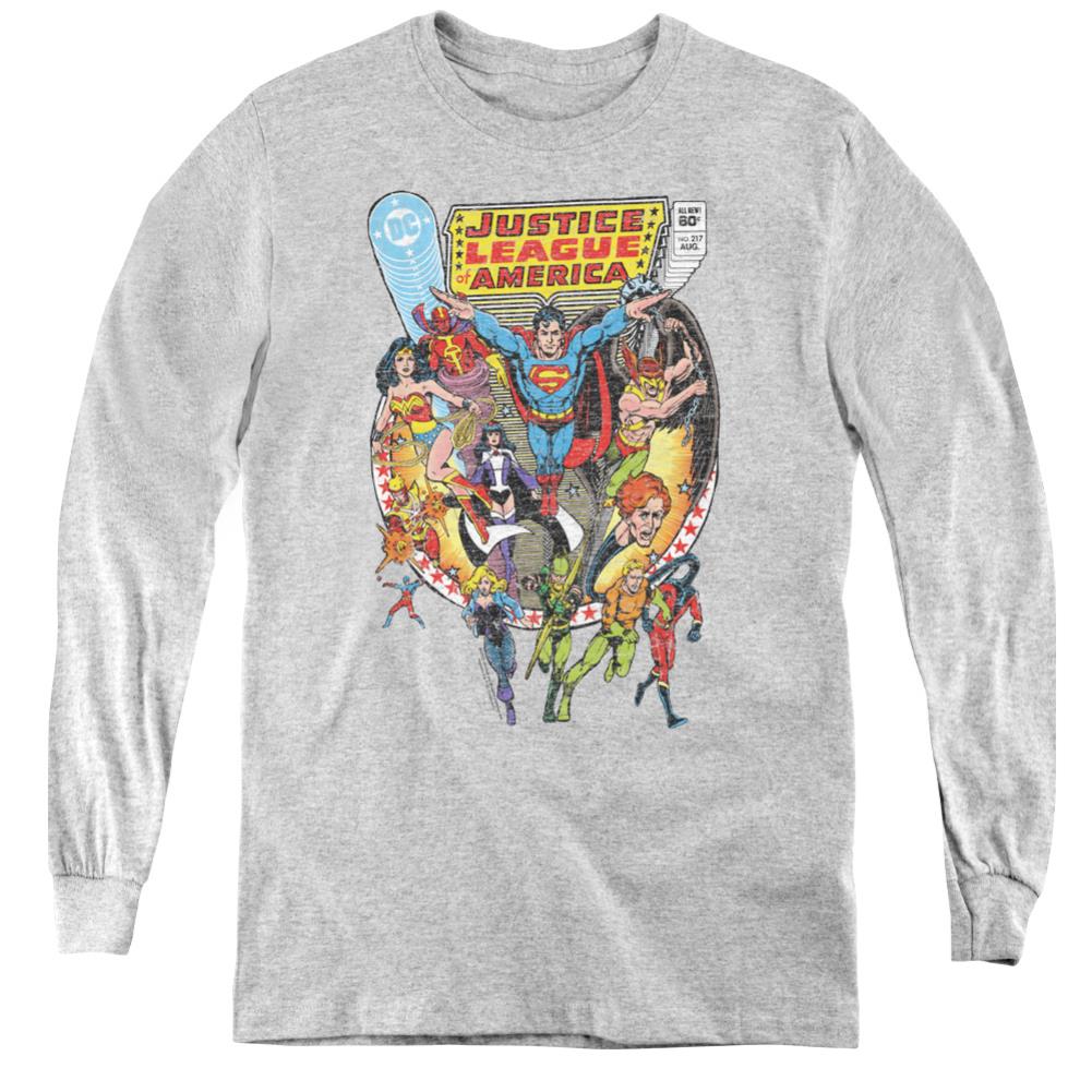 Justice League Of America Team Up Youth Long-Sleeve T-Shirt