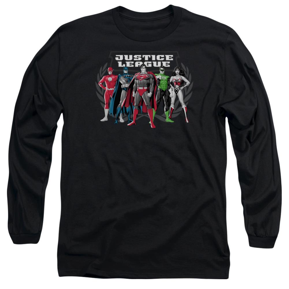 Justice League Of America The Big Five Men's 18/1 Cotton Long-Sleeve T-Shirt