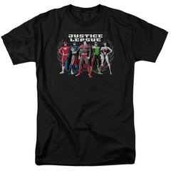 Justice League Of America The Big Five Men's 18/1 Cotton Short-Sleeve T-Shirt