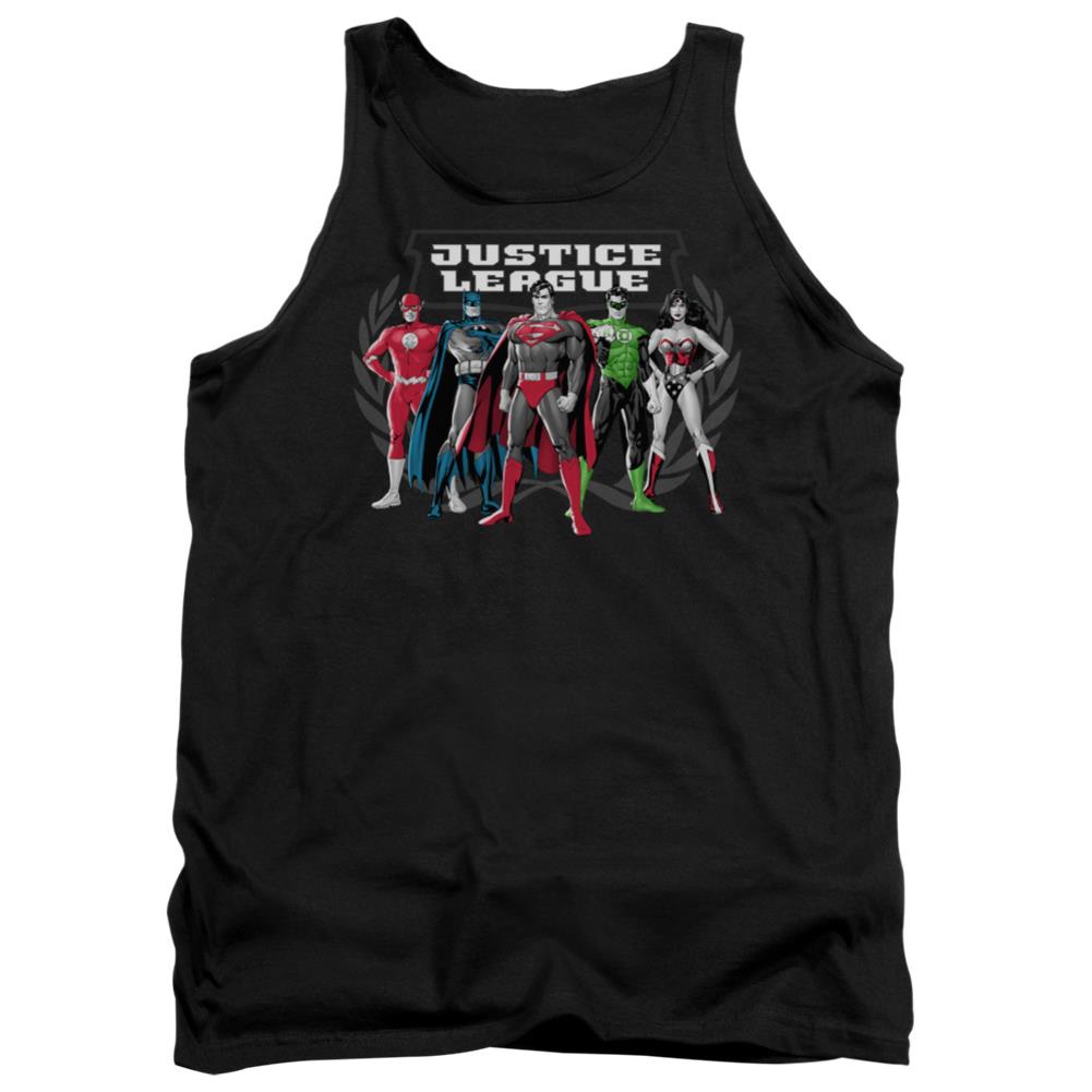 Justice League Of America The Big Five Men's 18/1 Cotton Tank Top