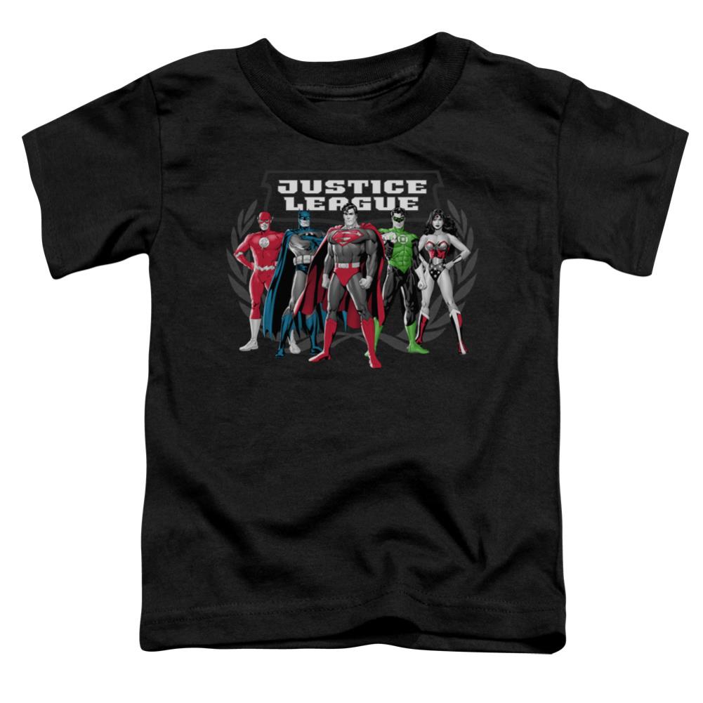 Justice League Of America The Big Five Toddler 18/1 Cotton Short-Sleeve T-Shirt