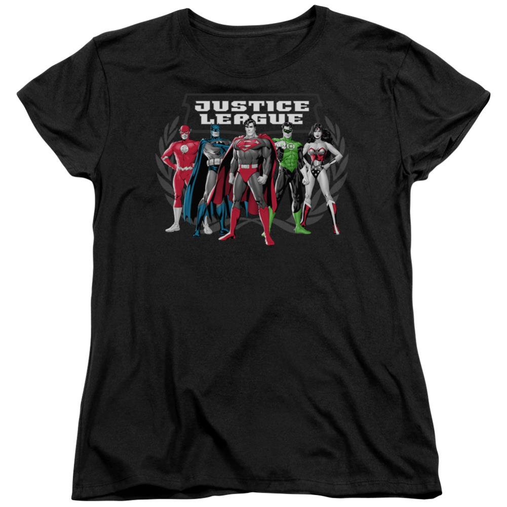 Justice League Of America The Big Five Women's 18/1 Cotton Short-Sleeve T-Shirt