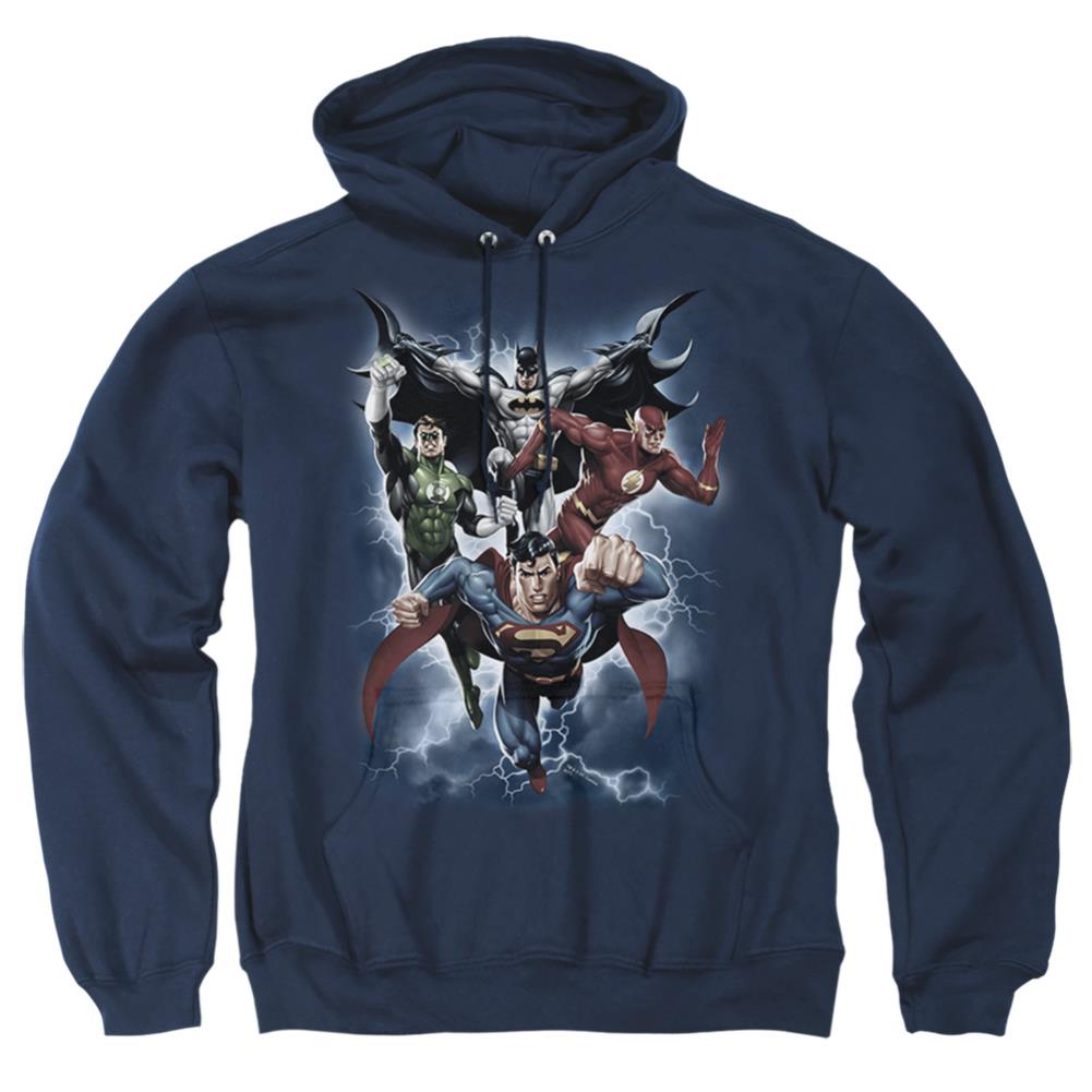Justice League Of America The Coming Storm Men's Pull-Over 75 25 Poly Hoodie