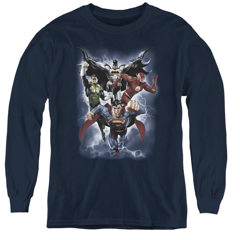 Justice League Of America The Coming Storm Youth Long-Sleeve T-Shirt