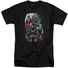 Justice League Of America The Four Men's 18/1 Tall Cotton Short-Sleeve T-Shirt