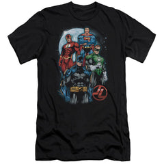 Justice League Of America The Four Men's Ultra-Soft 30/1 Cotton Slim Short-Sleeve T-Shirt