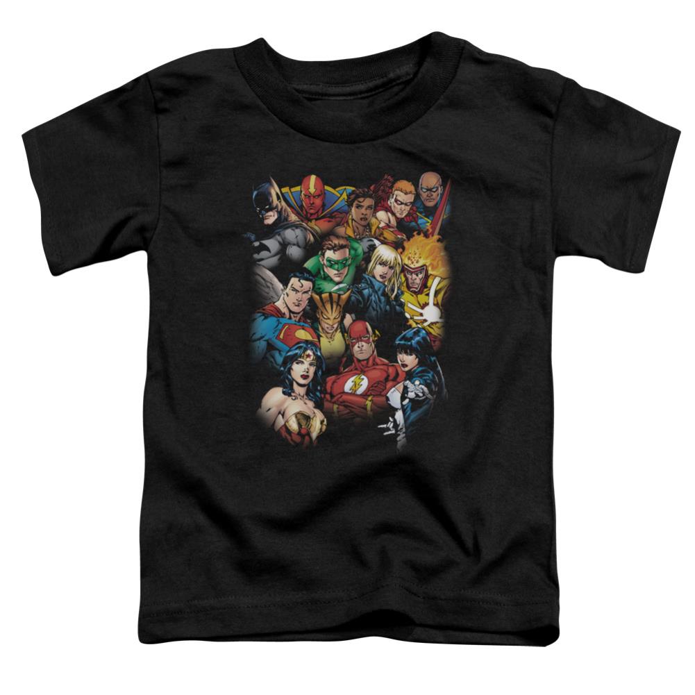 Justice League Of America The Leagues All Here Toddler 18/1 Cotton Short-Sleeve T-Shirt