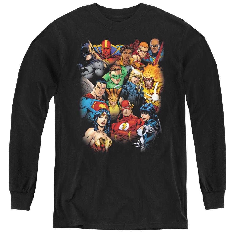 Justice League Of America The Leagues All Here Youth Long-Sleeve T-Shirt