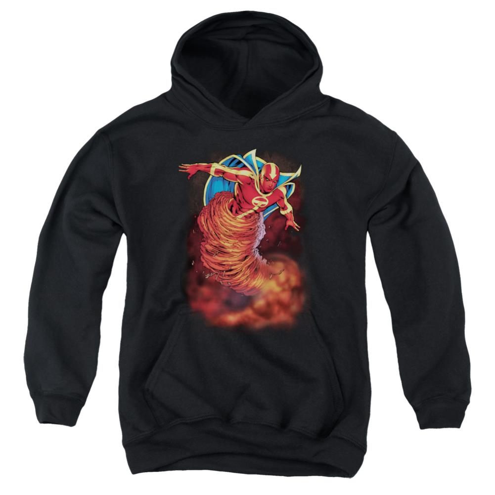 Justice League Of America Tornado Cloud Youth Cotton Poly Pull-Over Hoodie