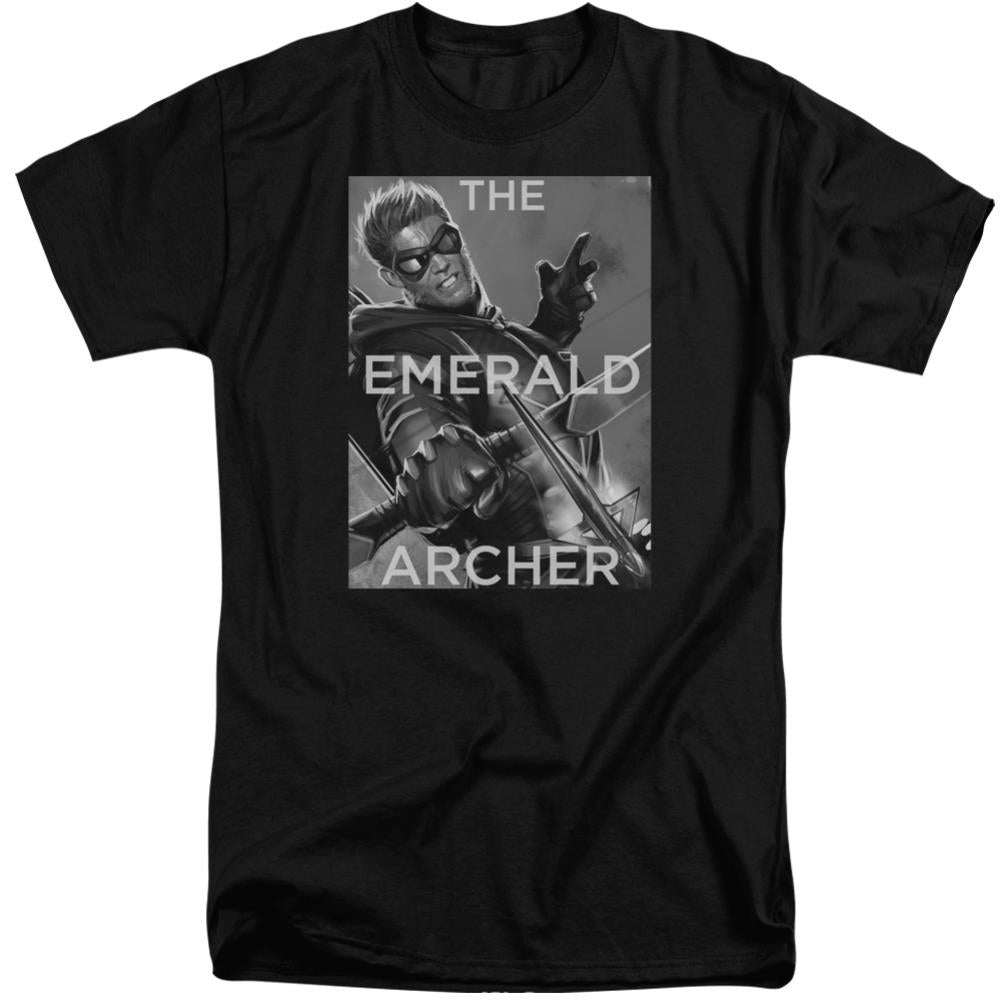 Justice League Of America Trigger Men's 18/1 Tall Cotton Short-Sleeve T-Shirt