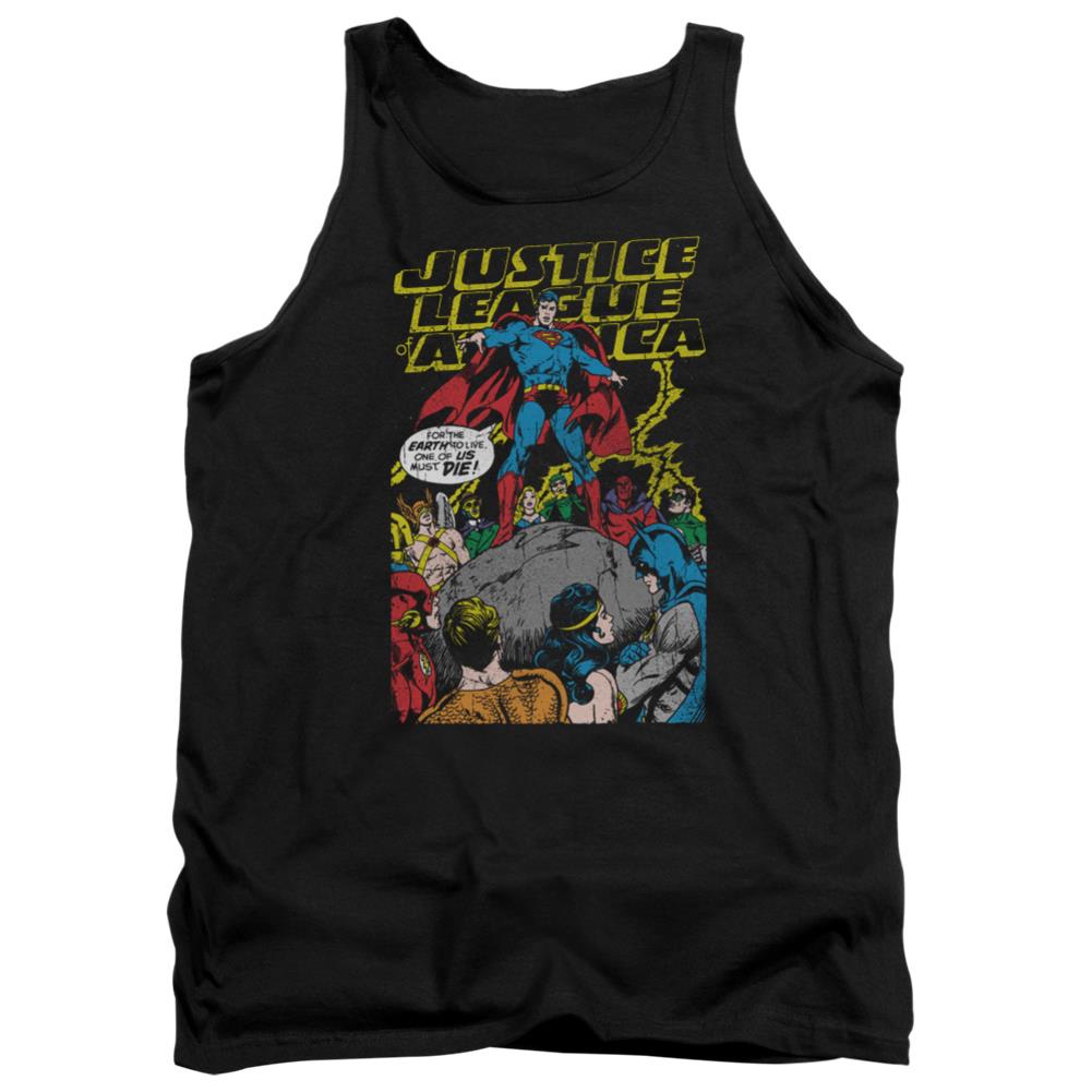 Justice League Of America Ultimate Scarifice Men's 18/1 Cotton Tank Top