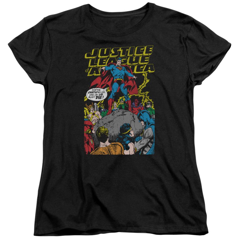 Justice League Of America Ultimate Scarifice Women's 18/1 Cotton Short-Sleeve T-Shirt