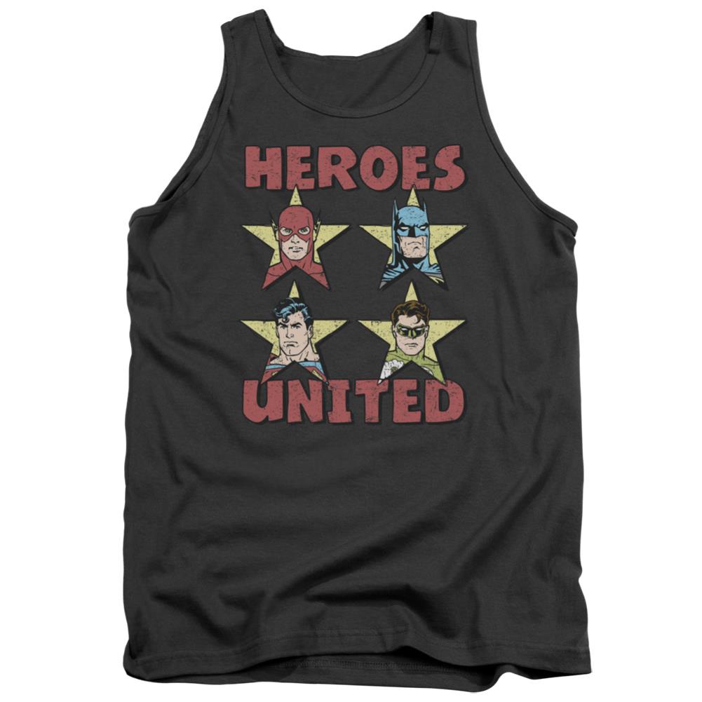 Justice League Of America United Stars Men's 18/1 Cotton Tank Top