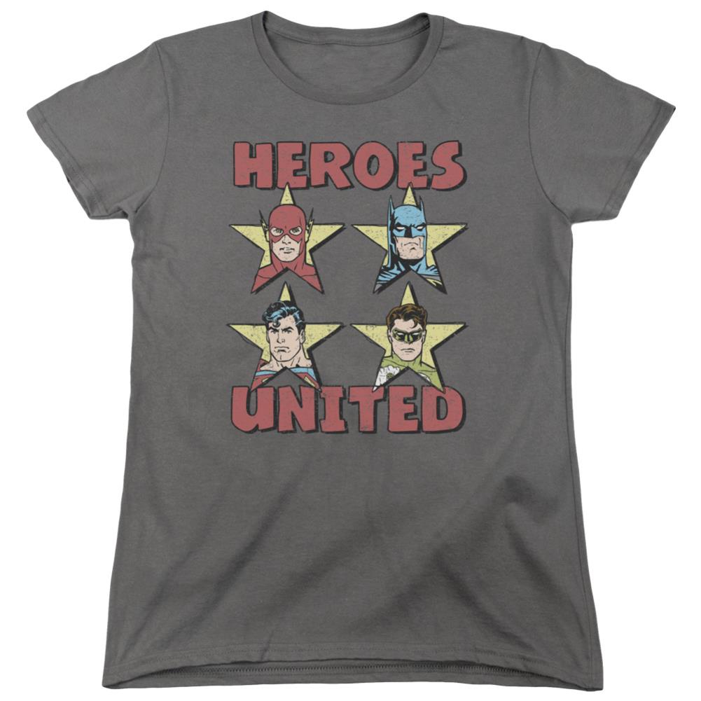 Justice League Of America United Stars Women's 18/1 Cotton Short-Sleeve T-Shirt