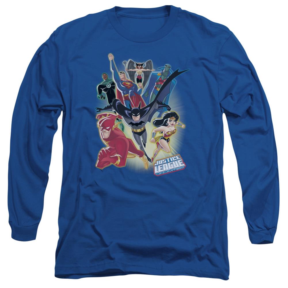Justice League Of America Unlimited Men's 18/1 Cotton Long-Sleeve T-Shirt
