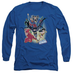 Justice League Of America Unlimited Men's 18/1 Cotton Long-Sleeve T-Shirt