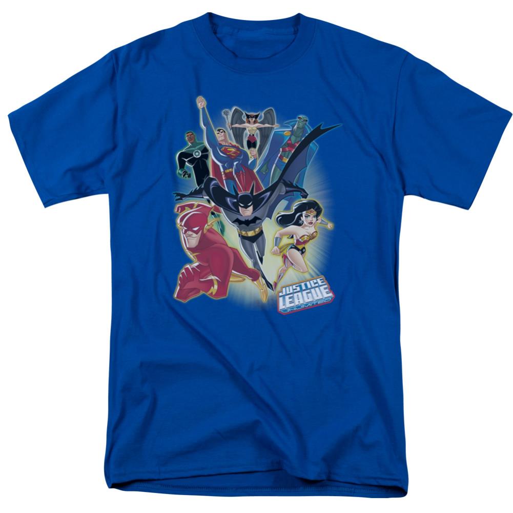 Justice League Of America Unlimited Men's 18/1 Cotton Short-Sleeve T-Shirt