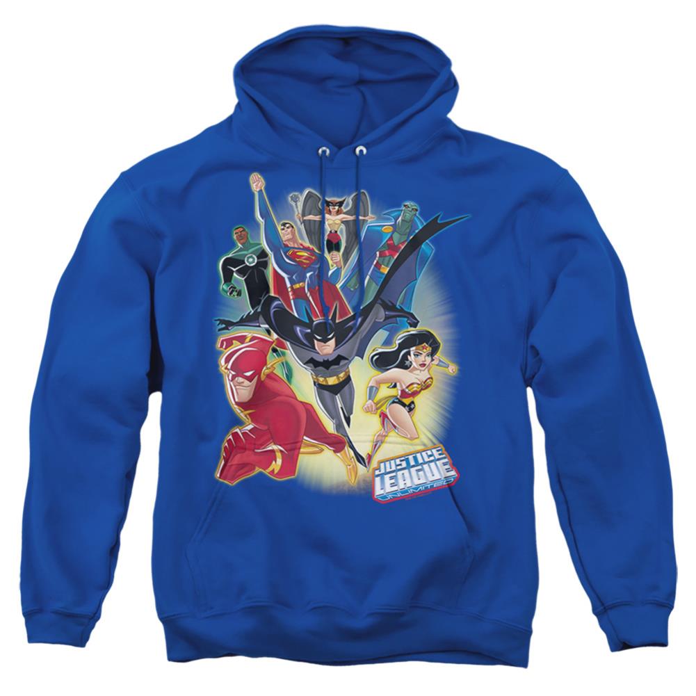 Justice League Of America Unlimited Men's Pull-Over 75 25 Poly Hoodie
