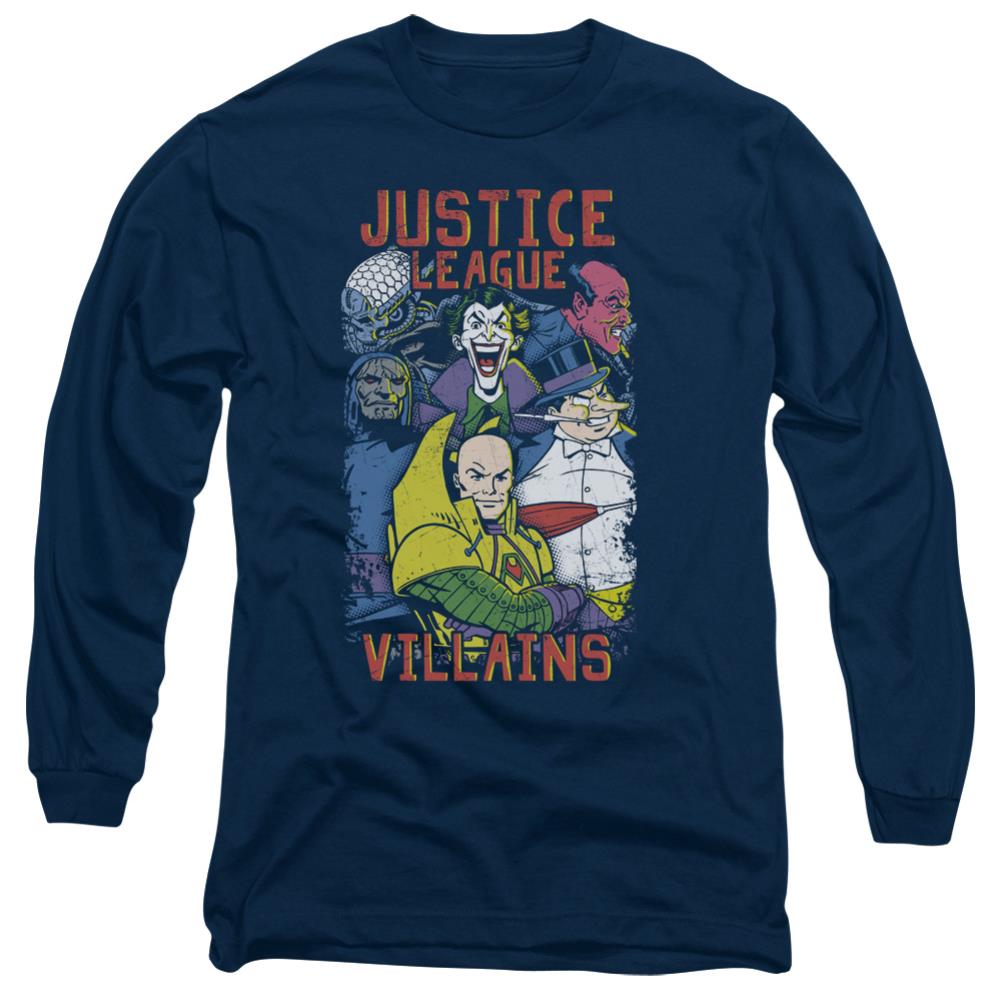 Justice League Of America Villains Men's 18/1 Cotton Long-Sleeve T-Shirt