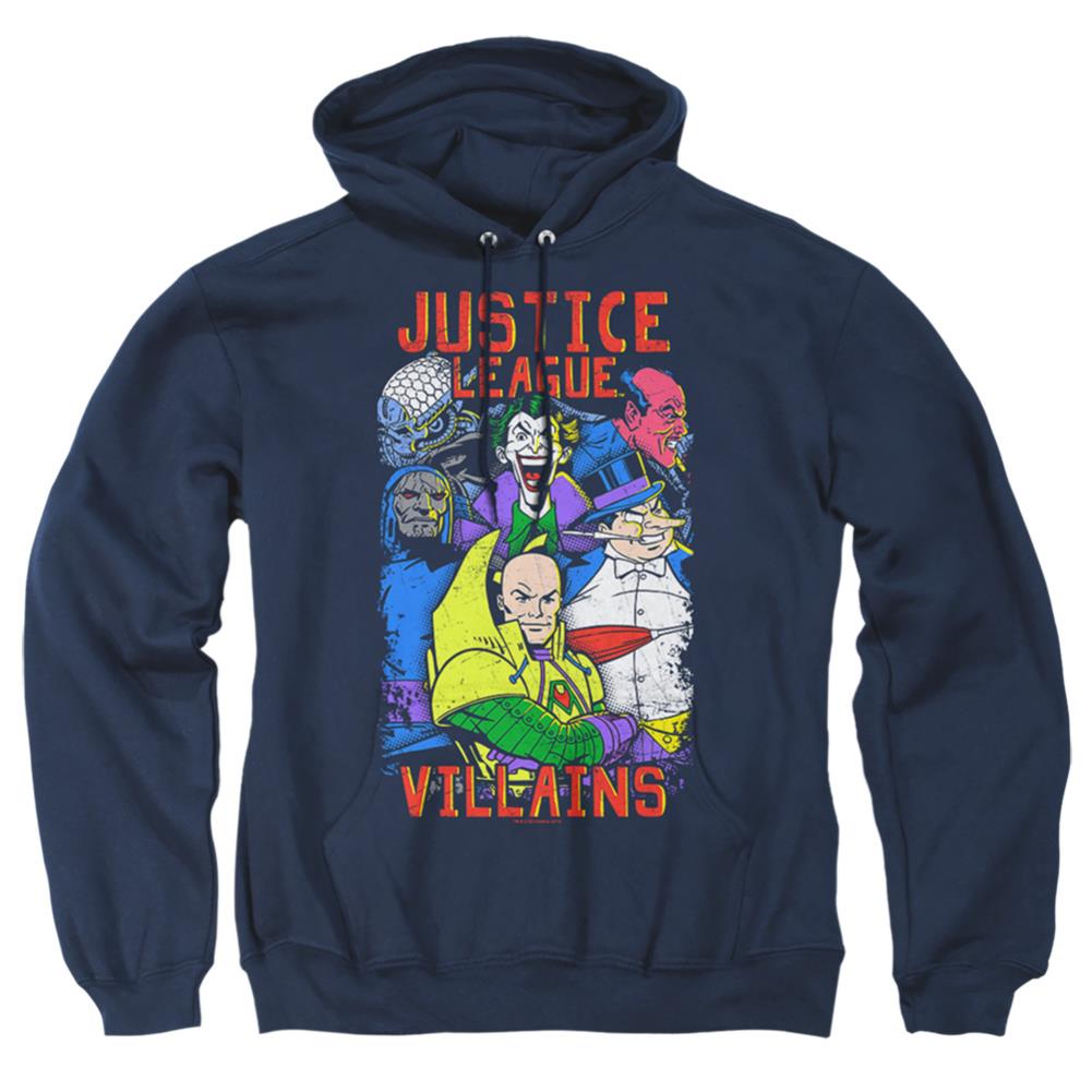 Justice League Of America Villains Men's Pull-Over 75 25 Poly Hoodie