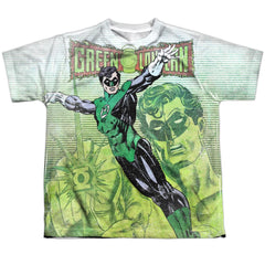 Justice League Of America Vintage Leap Youth Regular Fit Poly Short-Sleeve T-Shirt