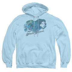 Justice League Of America Watercolor Hair Men's Pull-Over 75 25 Poly Hoodie