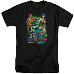 Justice League Of America Will Power Men's 18/1 Tall Cotton Short-Sleeve T-Shirt