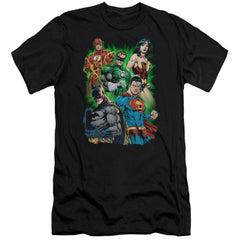 Justice League Of America Will Power Men's Ultra-Soft 30/1 Cotton Slim Short-Sleeve T-Shirt