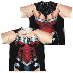 Justice League Of America Wonder 52 (Front/Back Print) Youth Regular Fit Poly Short-Sleeve T-Shirt