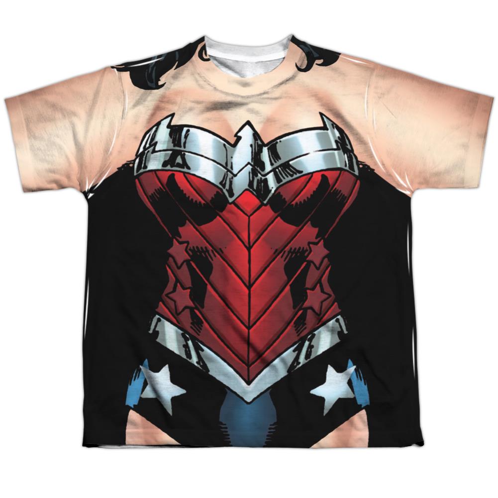 Justice League Of America Wonder 52 Youth Regular Fit Poly Short-Sleeve T-Shirt