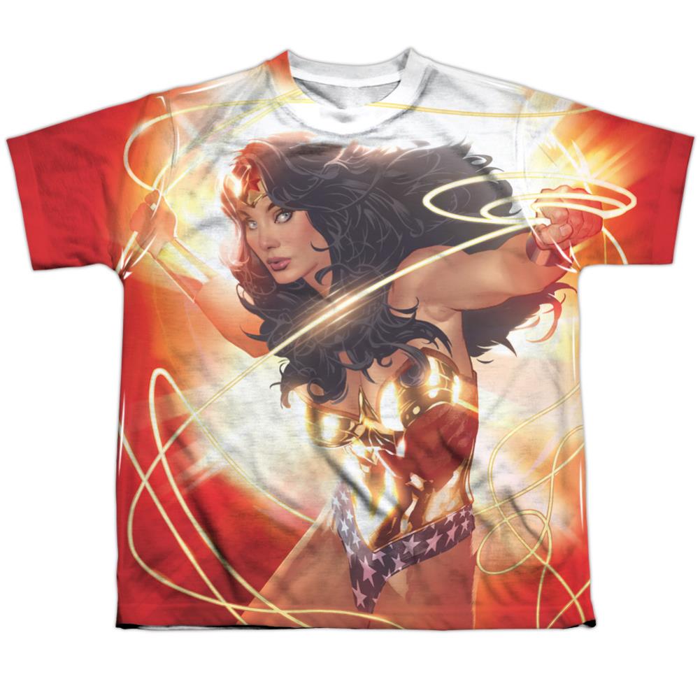 Justice League Of America Wonder Glow Youth Regular Fit Poly Short-Sleeve T-Shirt