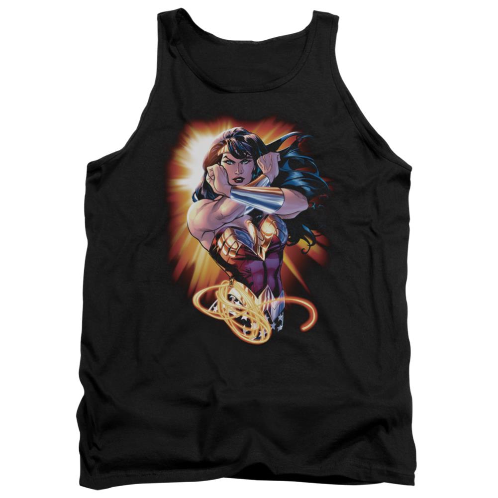 Justice League Of America Wonder Rays Men's 18/1 Cotton Tank Top